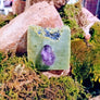 Into Nature: Artisan Organic Spirulina, Lavender and Amethyst Soap Bar