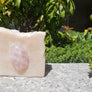 Enchanted Rose: French Pink Clay, Rose Geranium Essential Oil, Rose Quartz Soap Bar