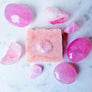 Enchanted Rose: French Pink Clay, Rose Geranium Essential Oil, Rose Quartz Soap Bar