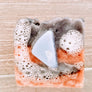 Perception: Artisan Organic Raw Cacao, Indigo Root, Madder Root, Frankincense and Blue Lace Agate