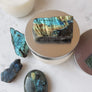Enlightened Path: Peppermint, Cinnamon and Labradorite Soy Candle