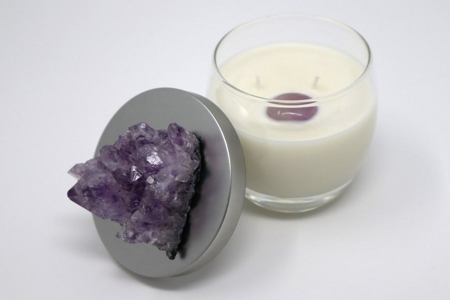Inner Wisdom: Lavender and Amethyst Soy Candle