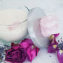 Infinite Gratitude: Rose Geranium and Rose Quartz Soy Candle