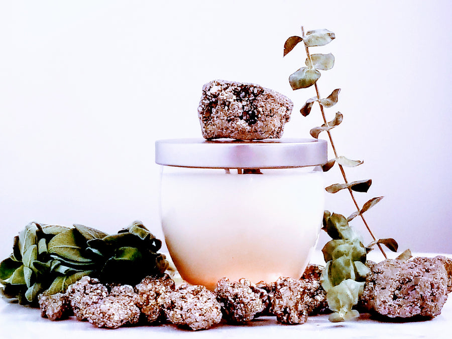 Solar Energy: Eucalyptus and Pyrite Soy Candle