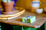 Into Nature: Artisan Organic Spirulina, Lavender and Amethyst Soap Bar